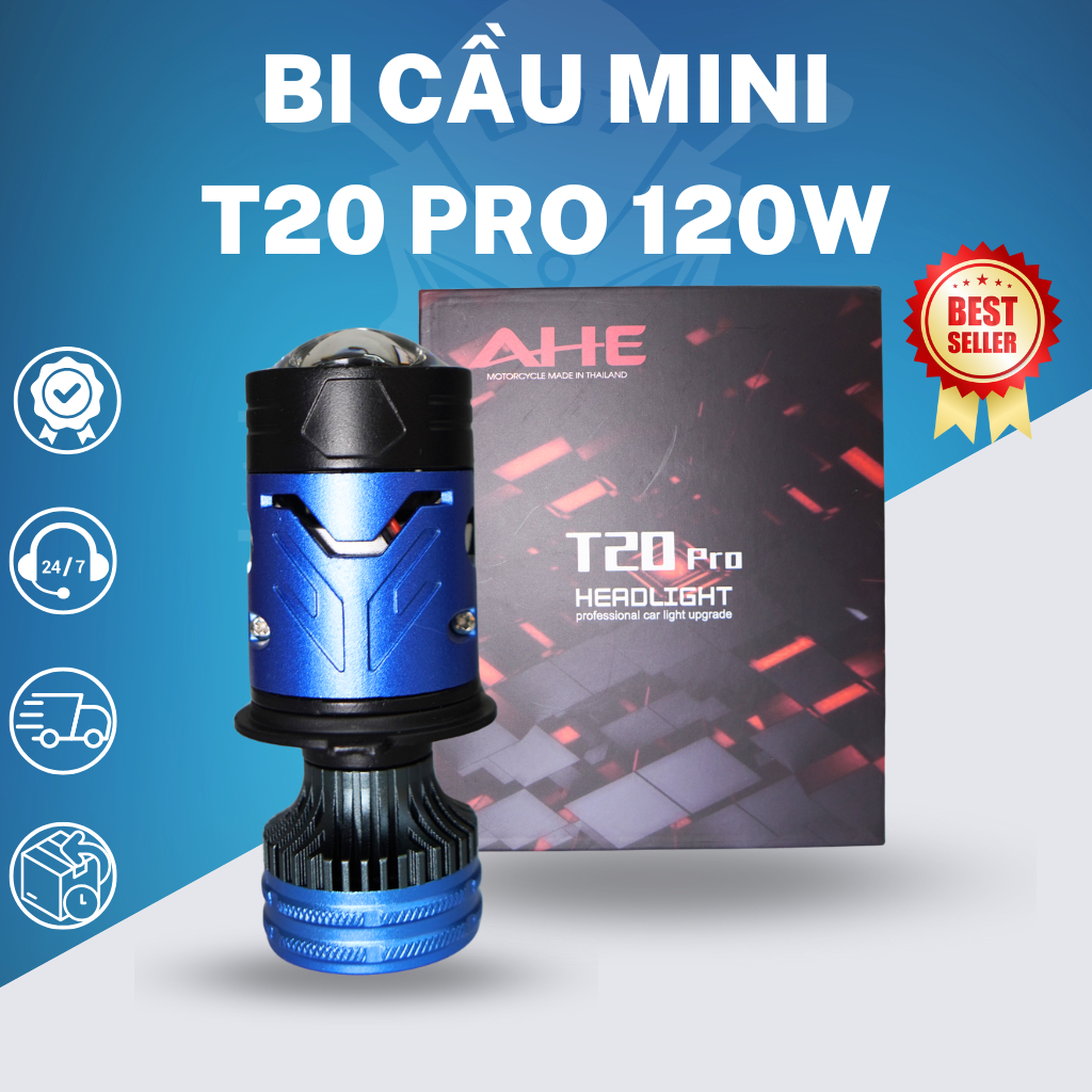Đèn bi cầu Mini T20 Pro Turbo 120W H4